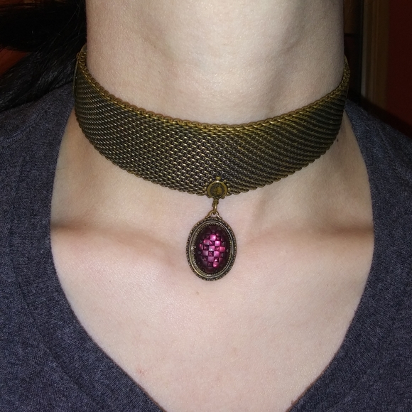 Vintage Antique Jewelry - Vintage Gothic Victorian 1920's Choker Necklace!